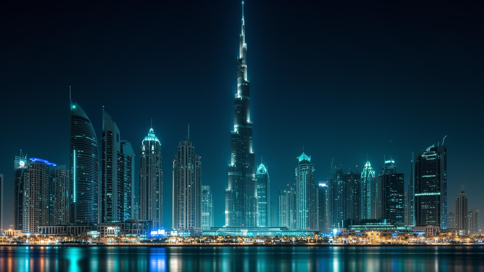 Dubai skyline - HBM IT headquarters